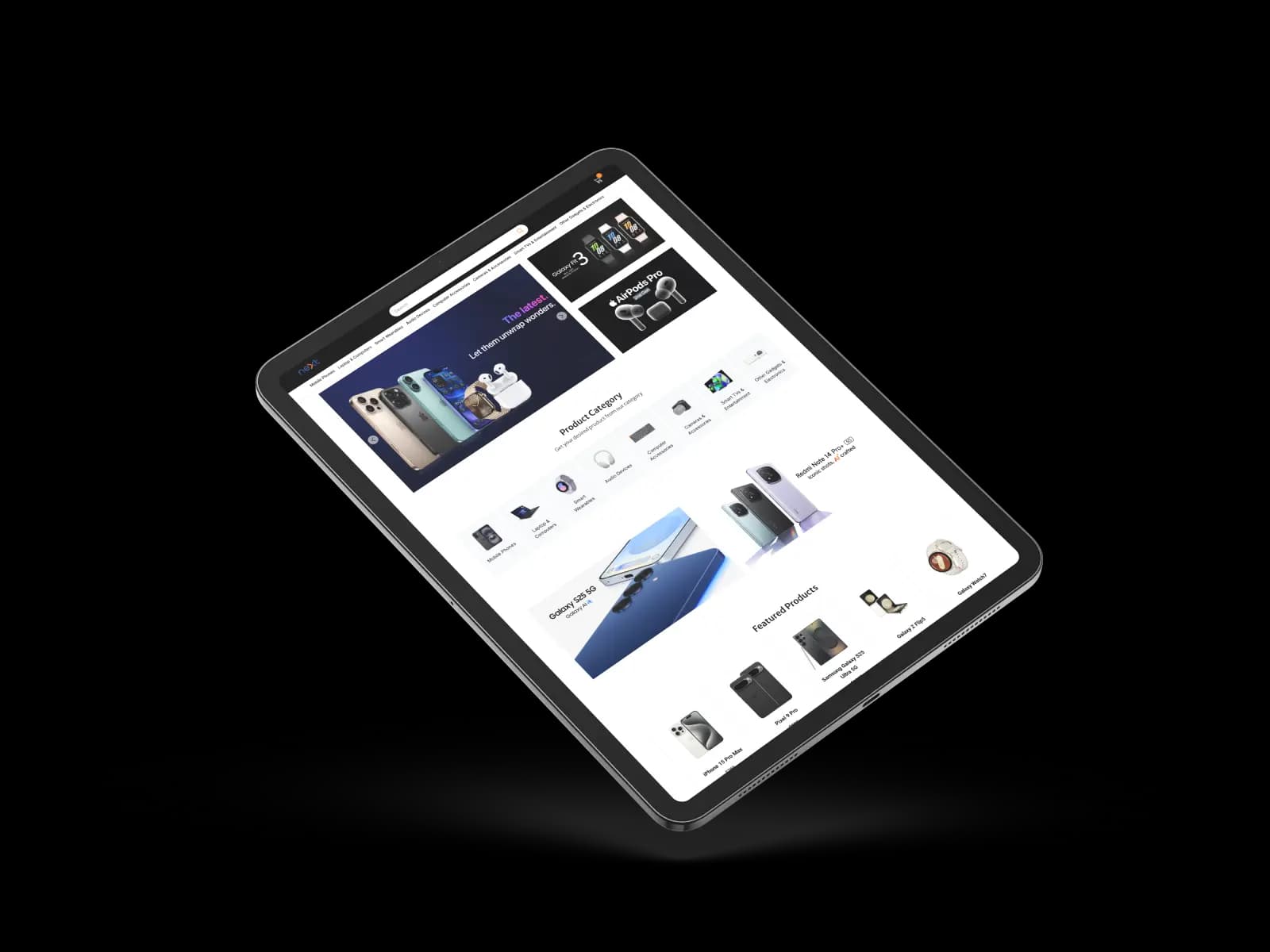 Website mockup